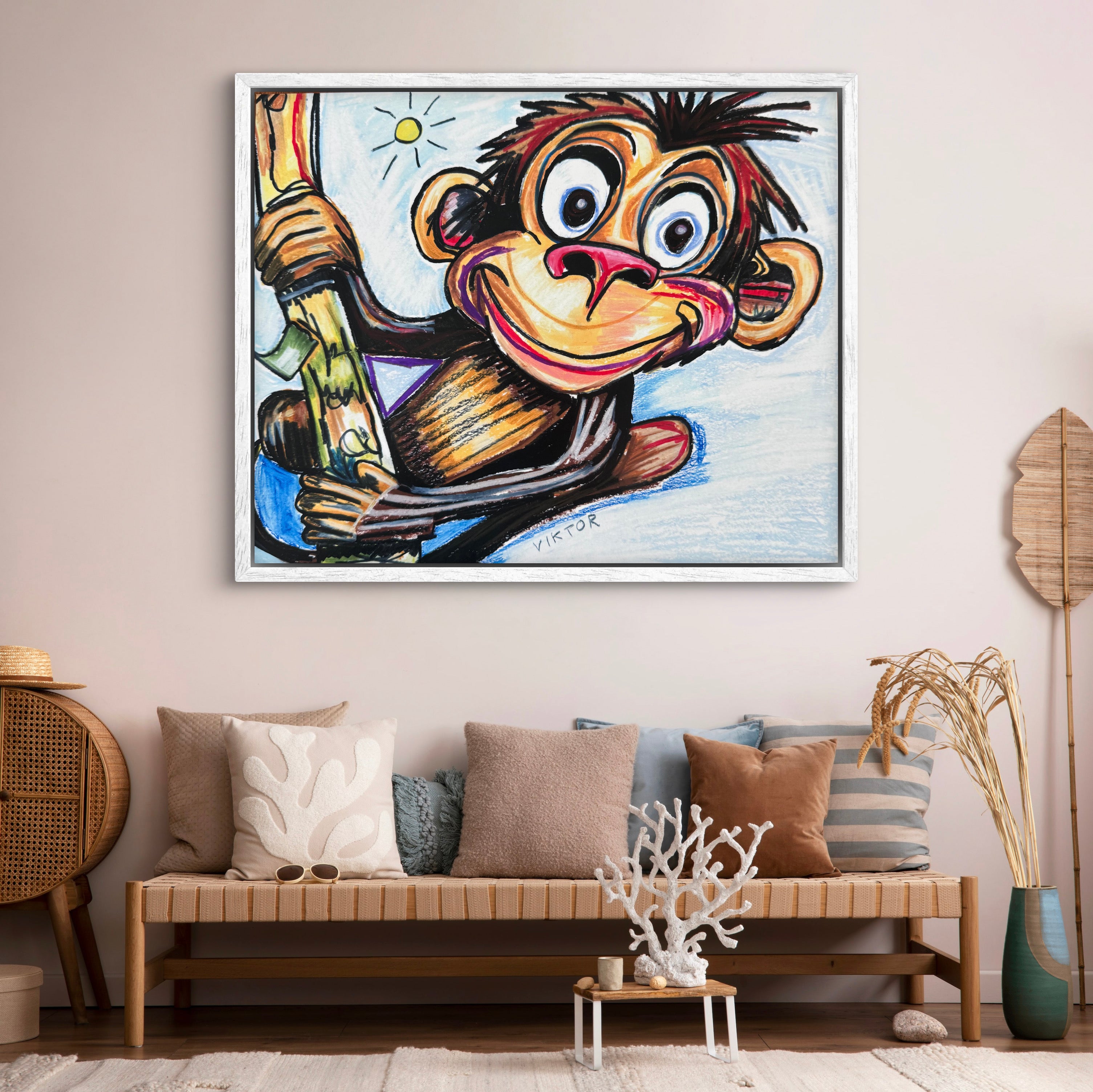 Happy Monkey - Art Prints