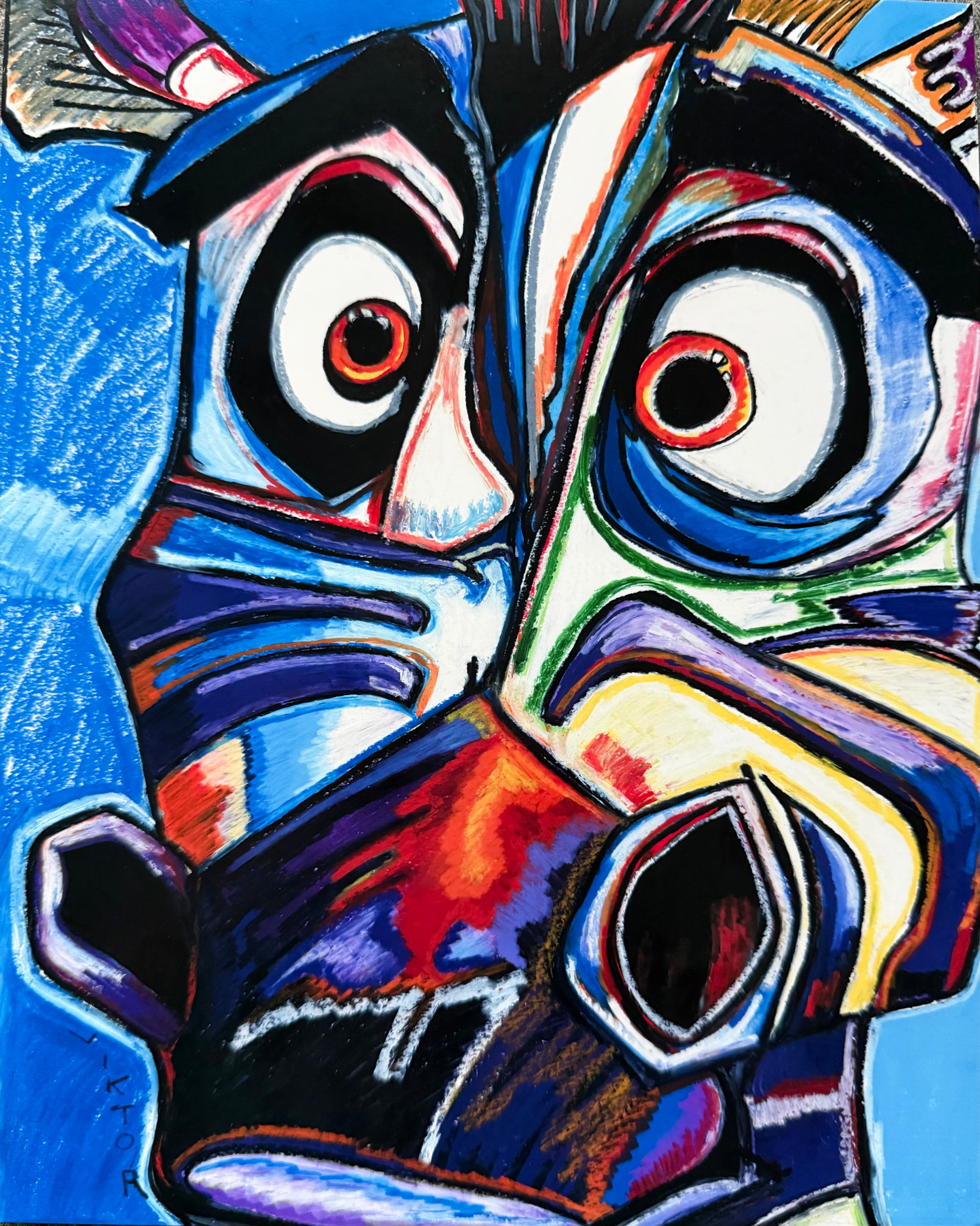 Zebra in Violet - Art Prints