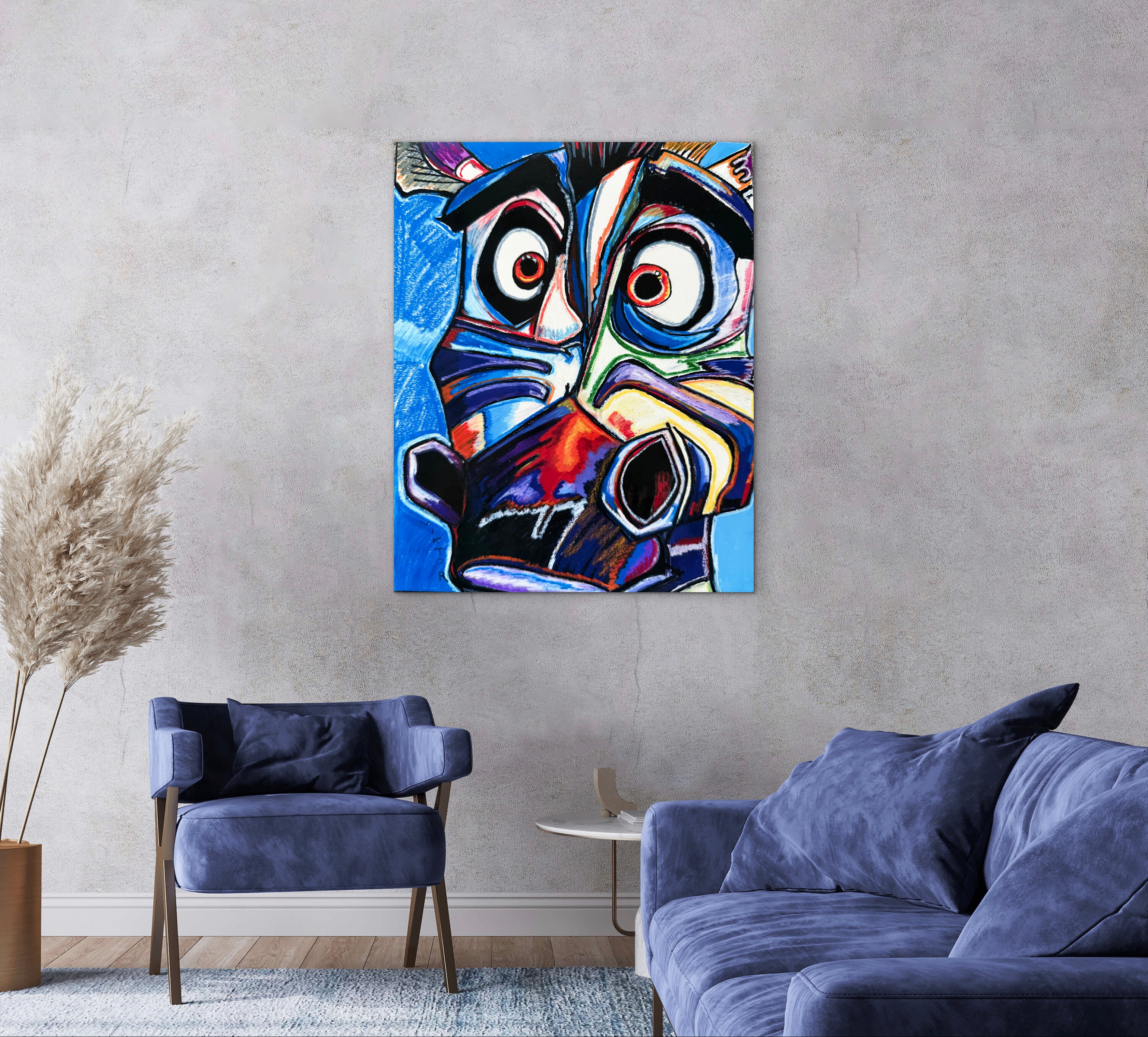 Zebra in Violet - Art Prints
