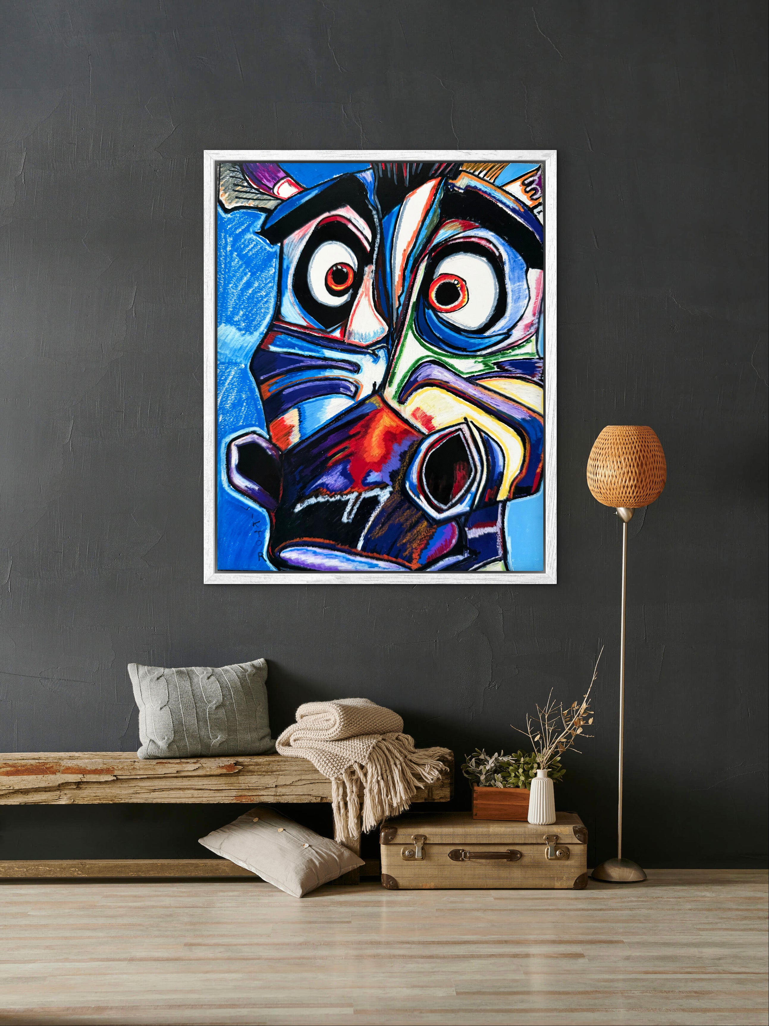 Zebra in Violet - Art Prints
