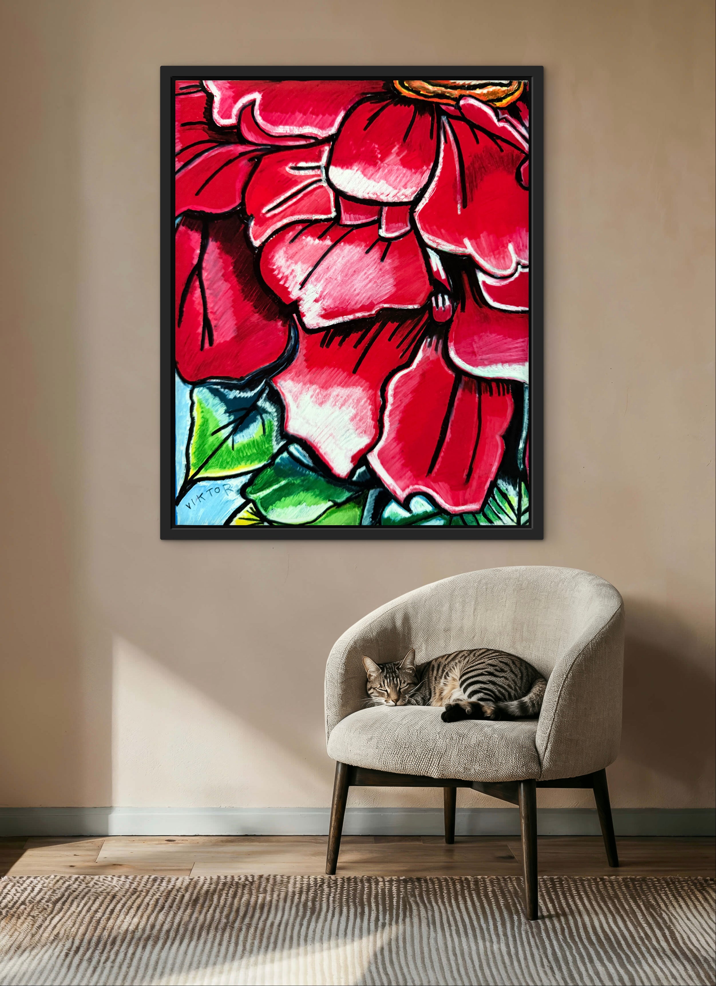 Zinnia Ember - Art Prints – Vichy's Art