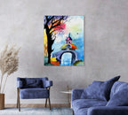 Watercolor bridge - Art Prints