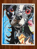 Pawsome Pal - Original oil pastels artwork 19x24” (video attached)