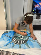Statue of Liberty - ORIGINAL Watercolor artwork 22x30”