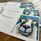 Creamy Puff Sheep - Greeting cards - Vichy's Art