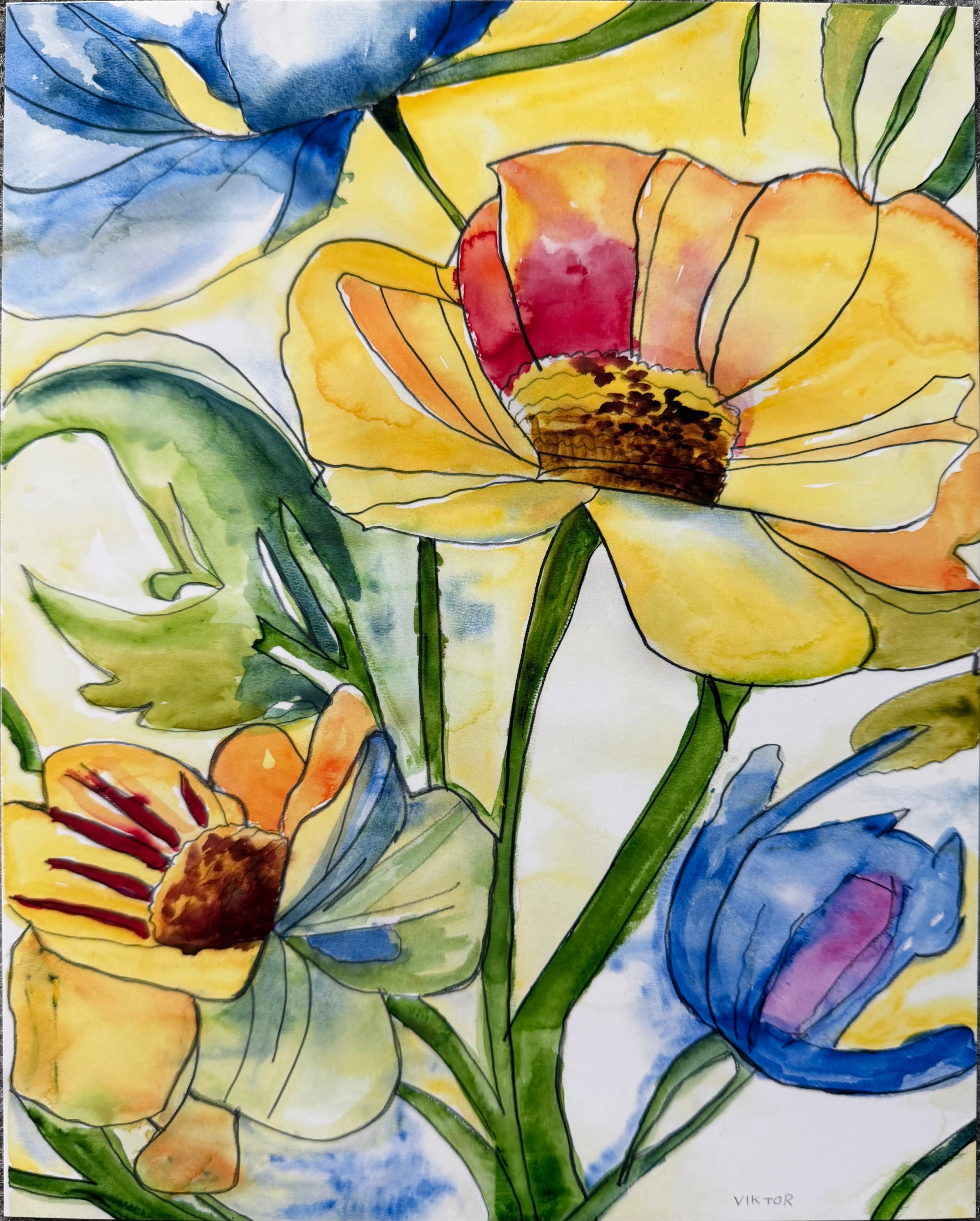 Sunlit Petals - Art Prints