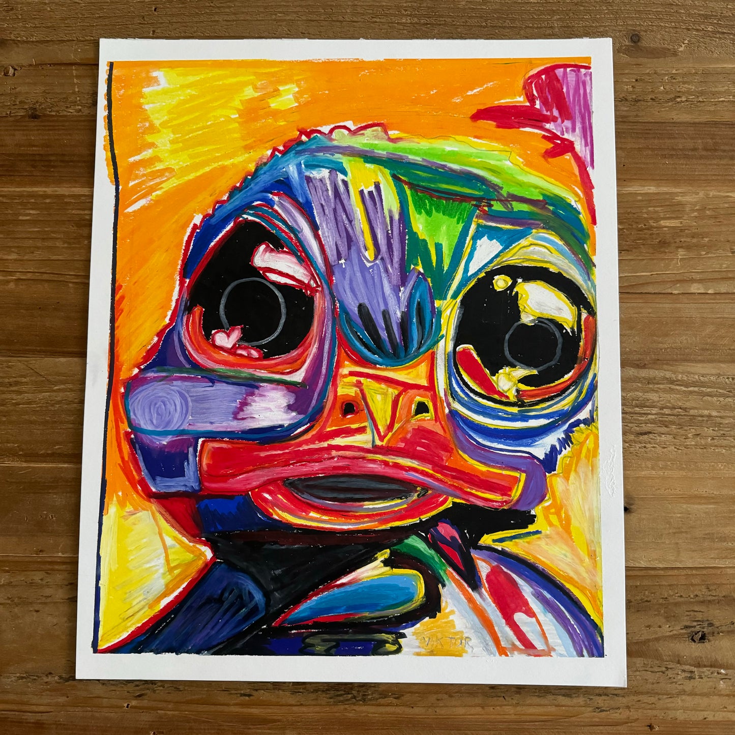 Baby Duck  - ORIGINAL  14x17”