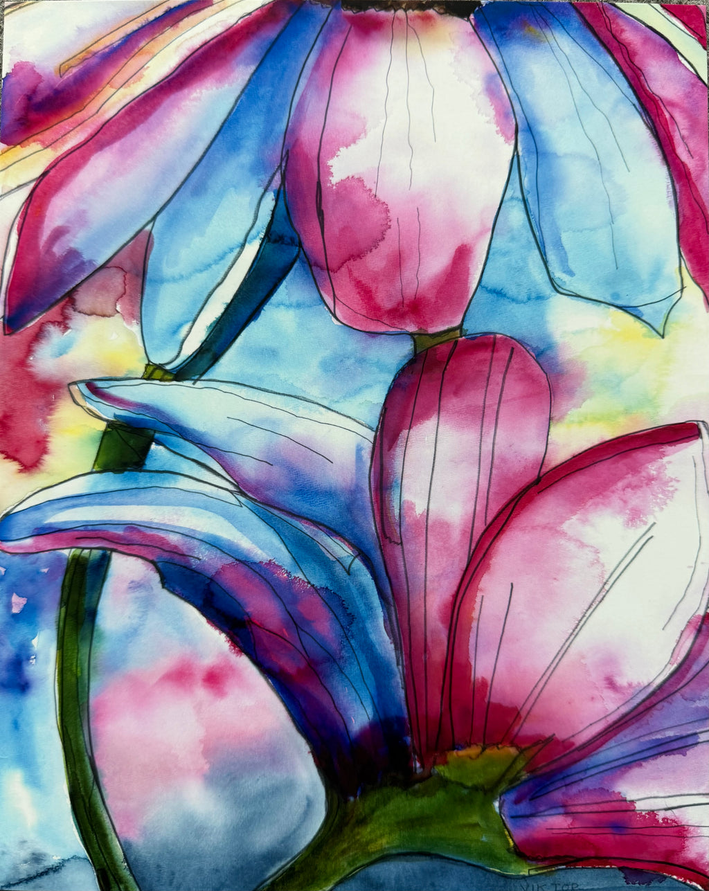Pink Lily's Whisper - Art Prints