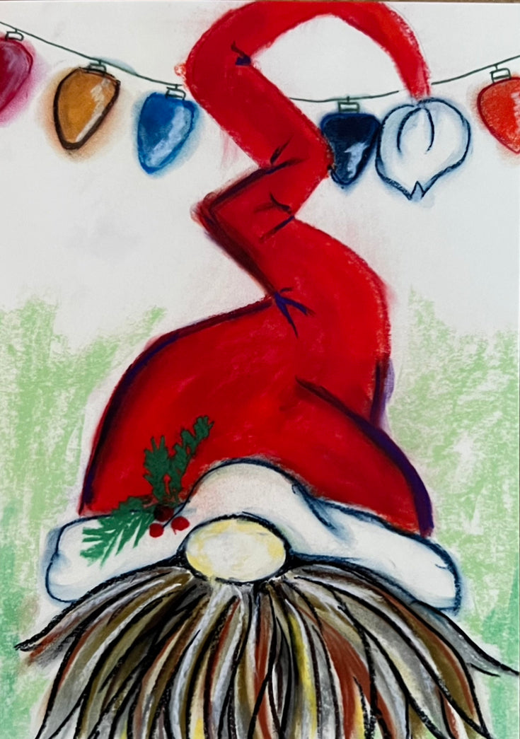 Santa (Christmas) Gnome - Art Prints