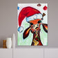 Santa Giraffe - Art Prints