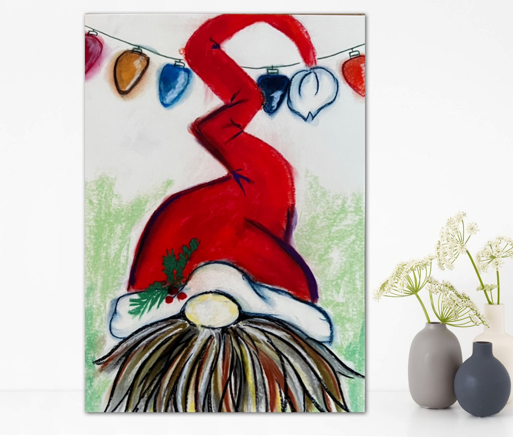 Santa (Christmas) Gnome - Art Prints