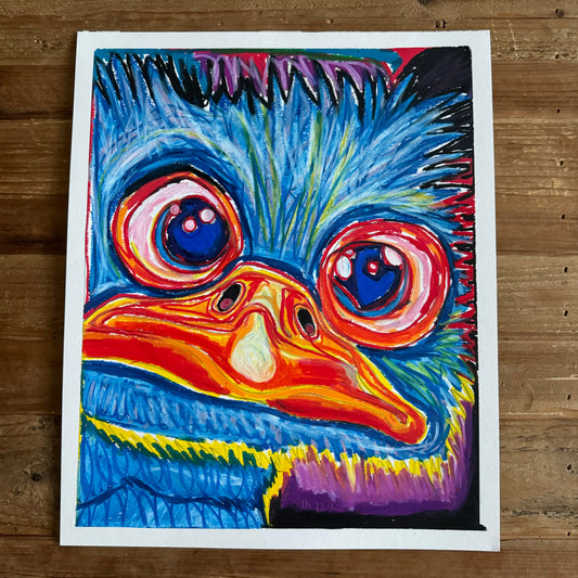 The Blue Duck - ORIGINAL  14x17”