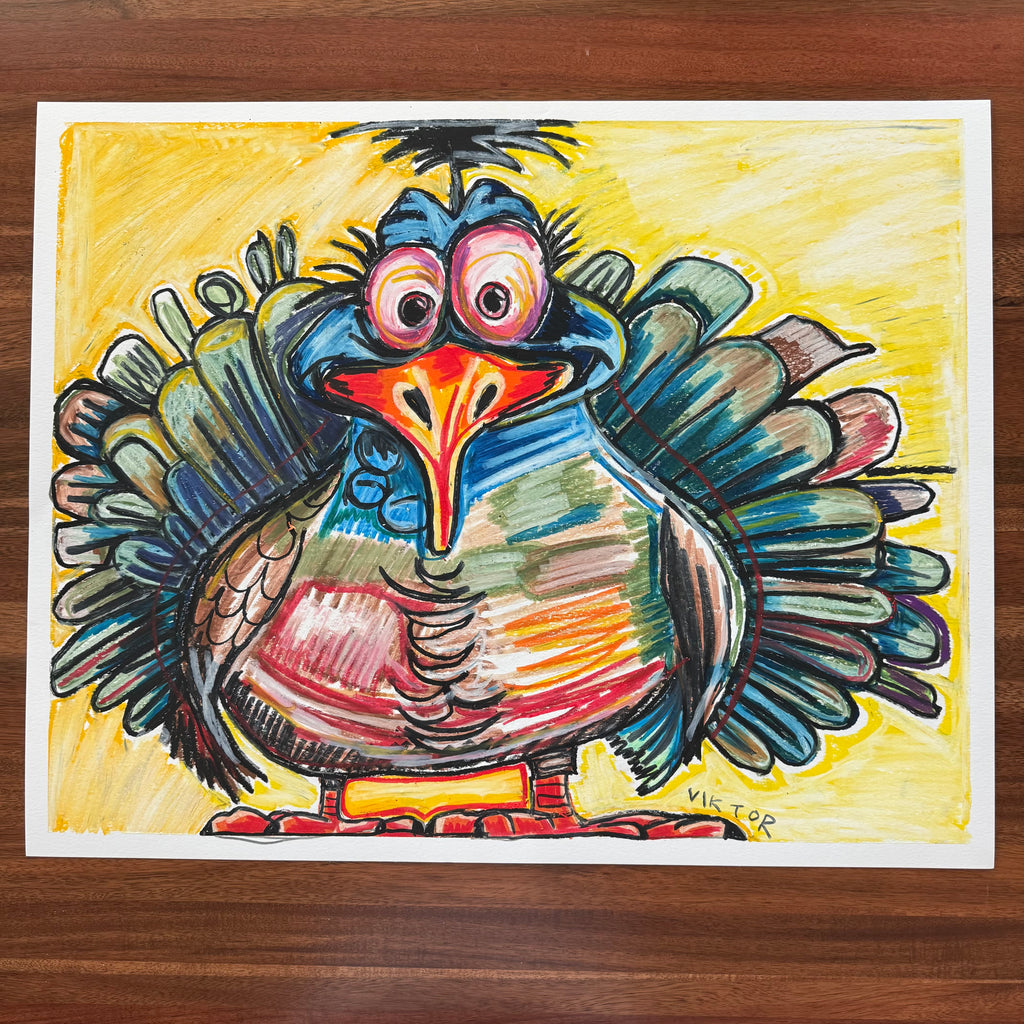 Tommy Boy - ORIGINAL OIL PASTEL ARTWORK - 19x24" (video attached) - Vichy's Art