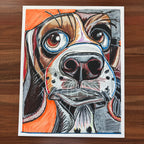Josie - ORIGINAL OIL PASTEL ARTWORK - 19x24" (video attached)