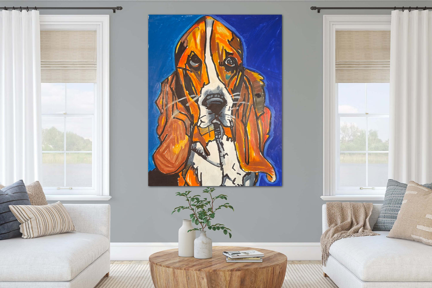 Basset My Love - Prints, posters and stretched canvas prints