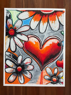 White Whispers of Love - Original oil pastels artwork 19x24” (video attached)