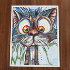 Smokey - ORIGINAL OIL PASTEL ARTWORK - 19x24" (video attached)