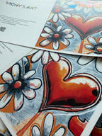 White Whispers of Love - Greeting cards