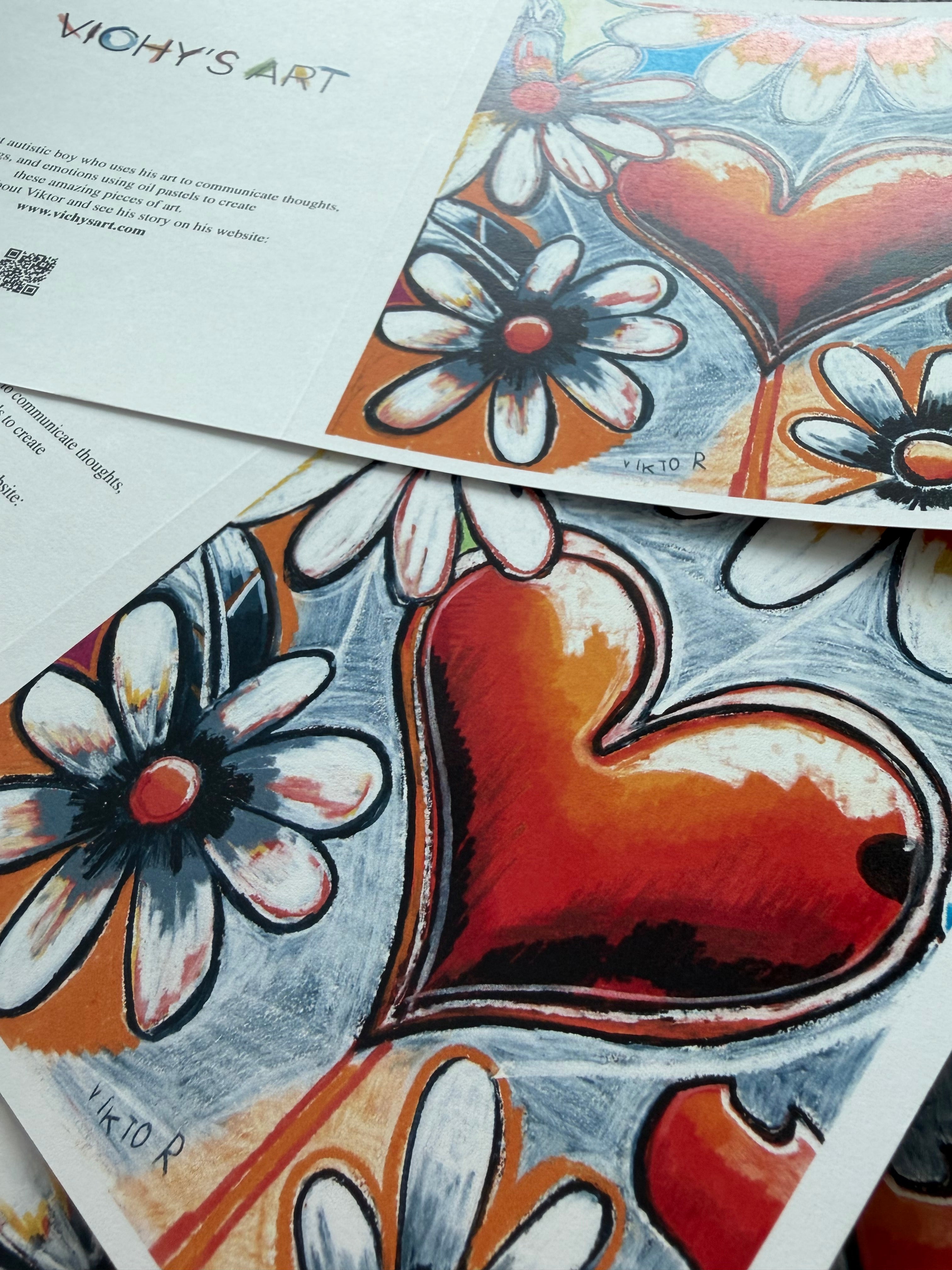 White Whispers of Love - Greeting cards