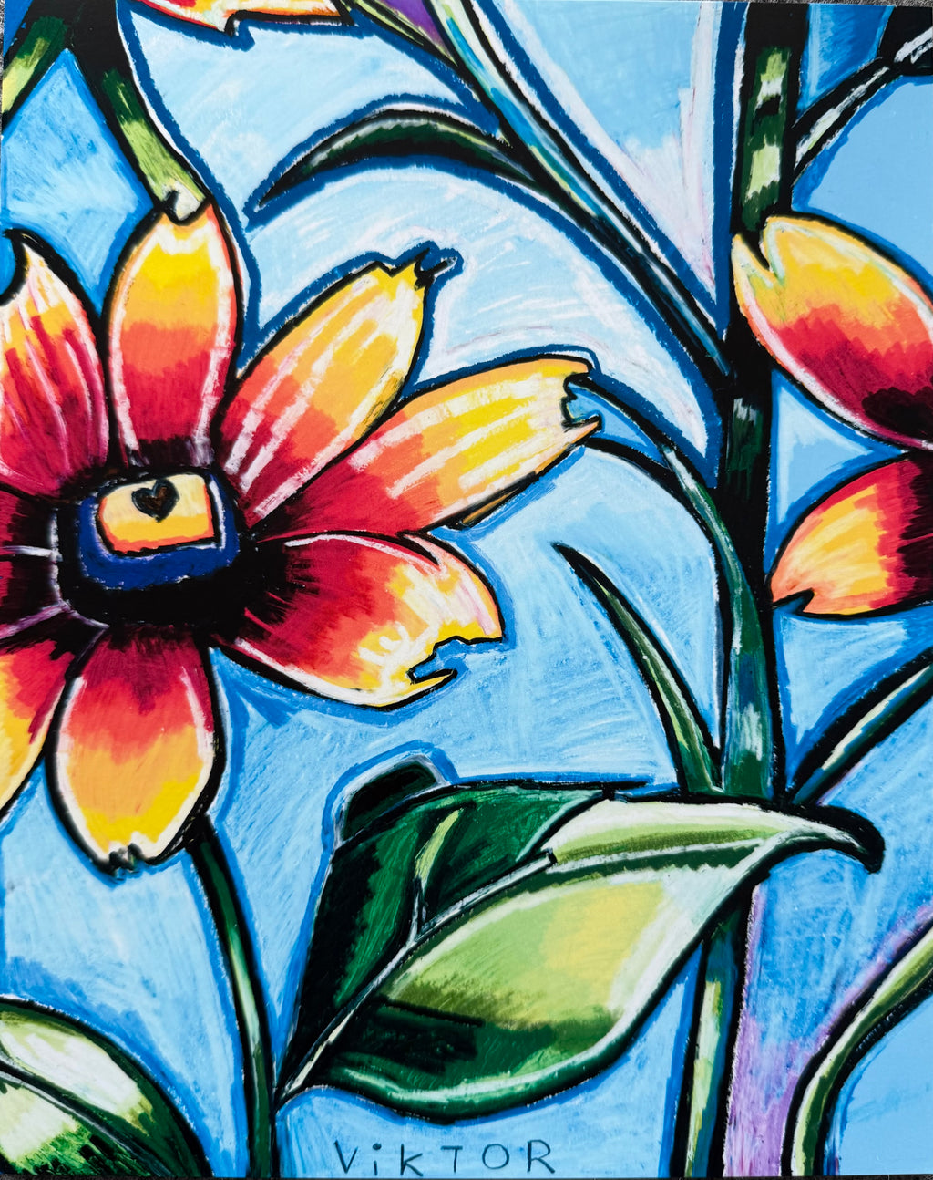 Orange Gerbera Daisy - Art Prints