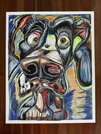 Freckles - ORIGINAL OIL PASTEL ARTWORK - 19x24" (video attached)