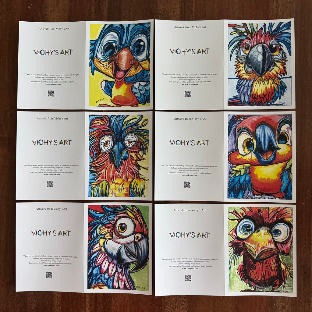 Feather Family - Greeting cards