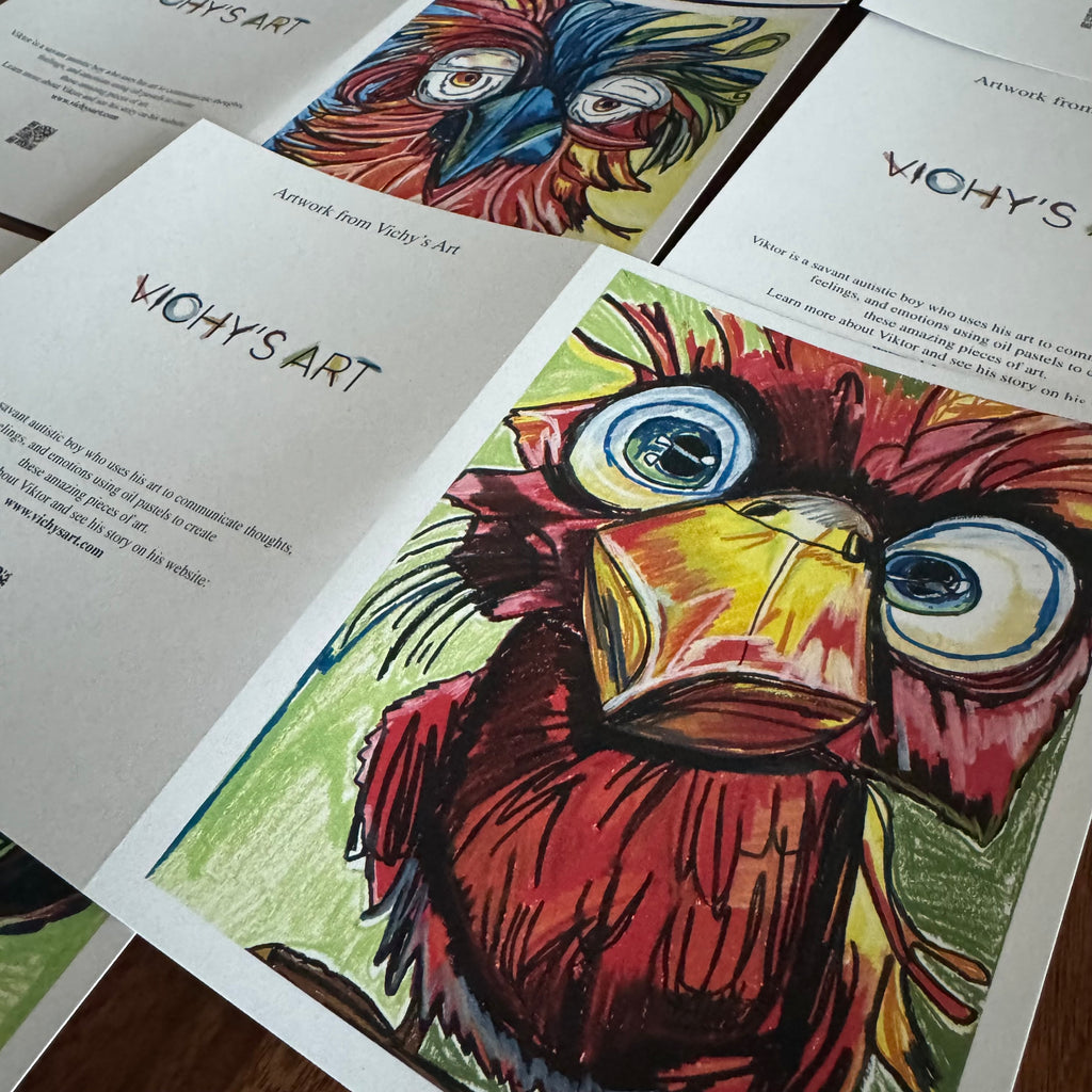 Feather Family - Greeting cards