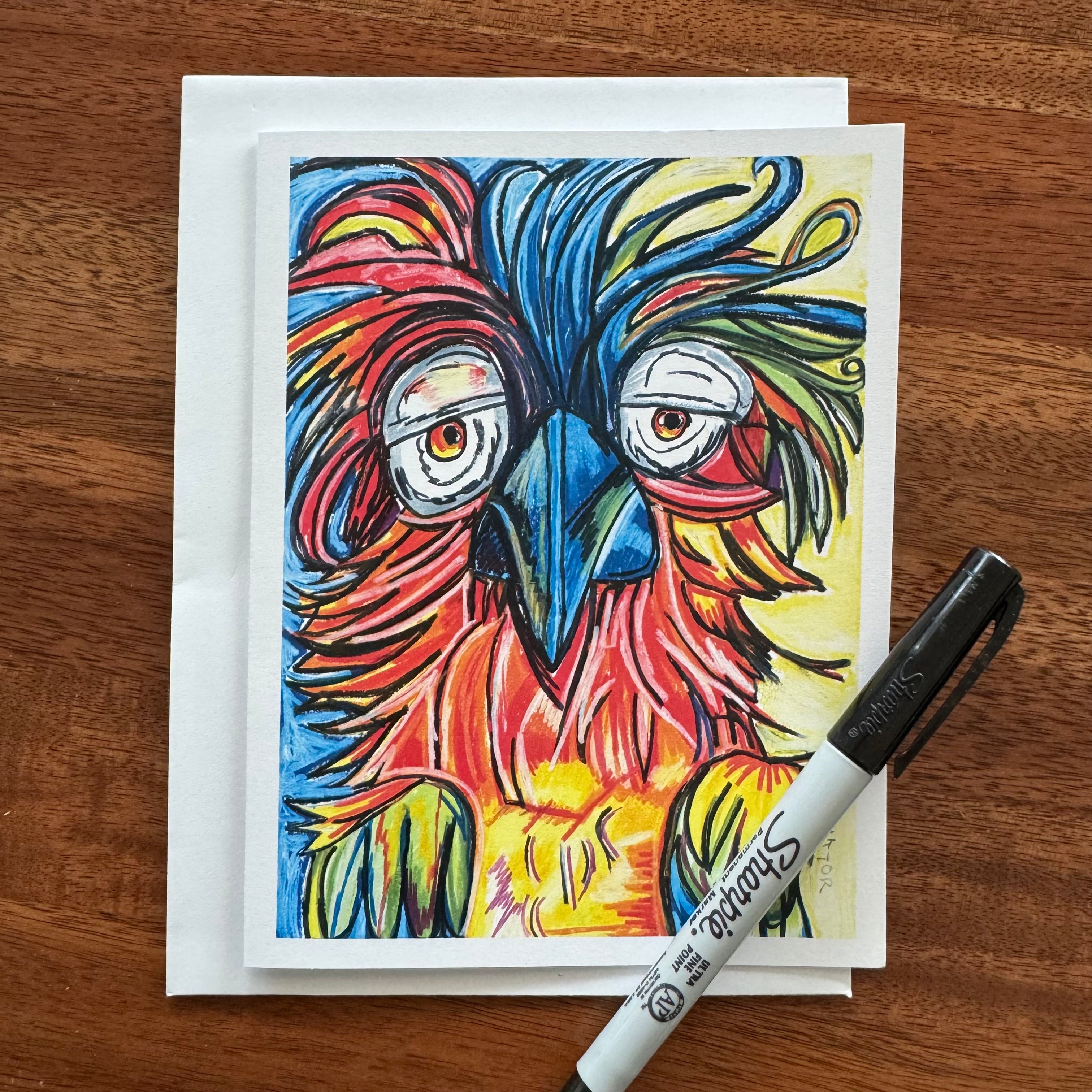 Feather Family - Greeting cards