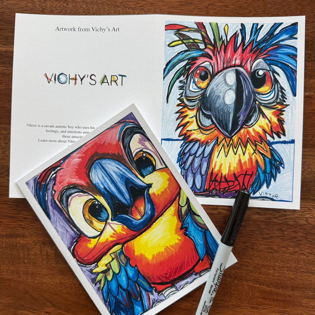 Feather Family - Greeting cards