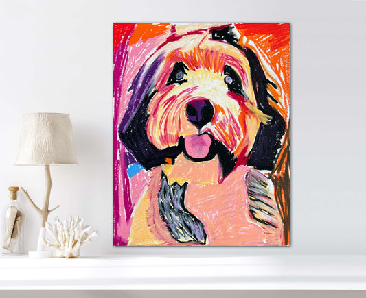 Bernedoodle - Print, Poster, Stretched Canvas Print
