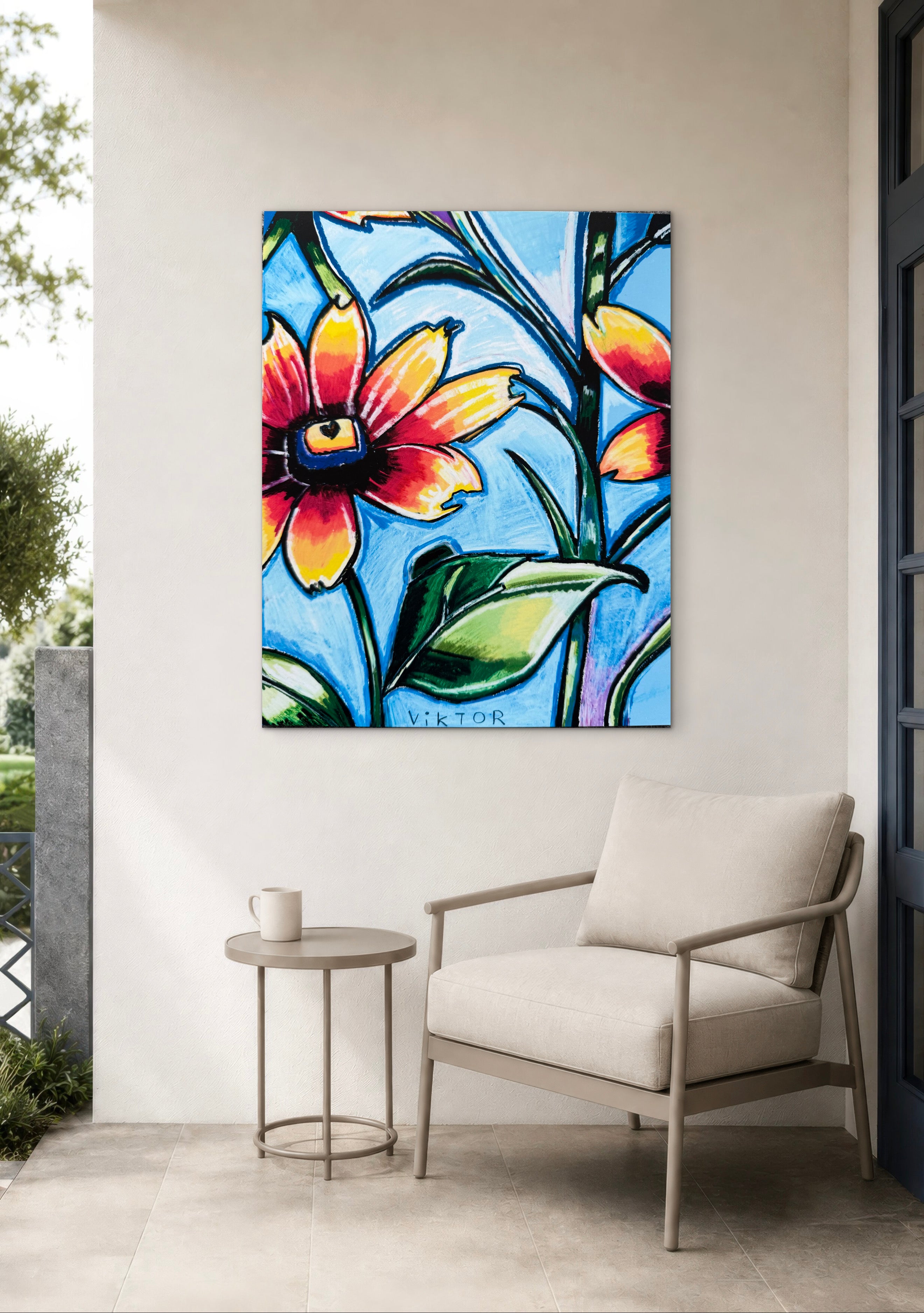 Orange Gerbera Daisy - Art Prints