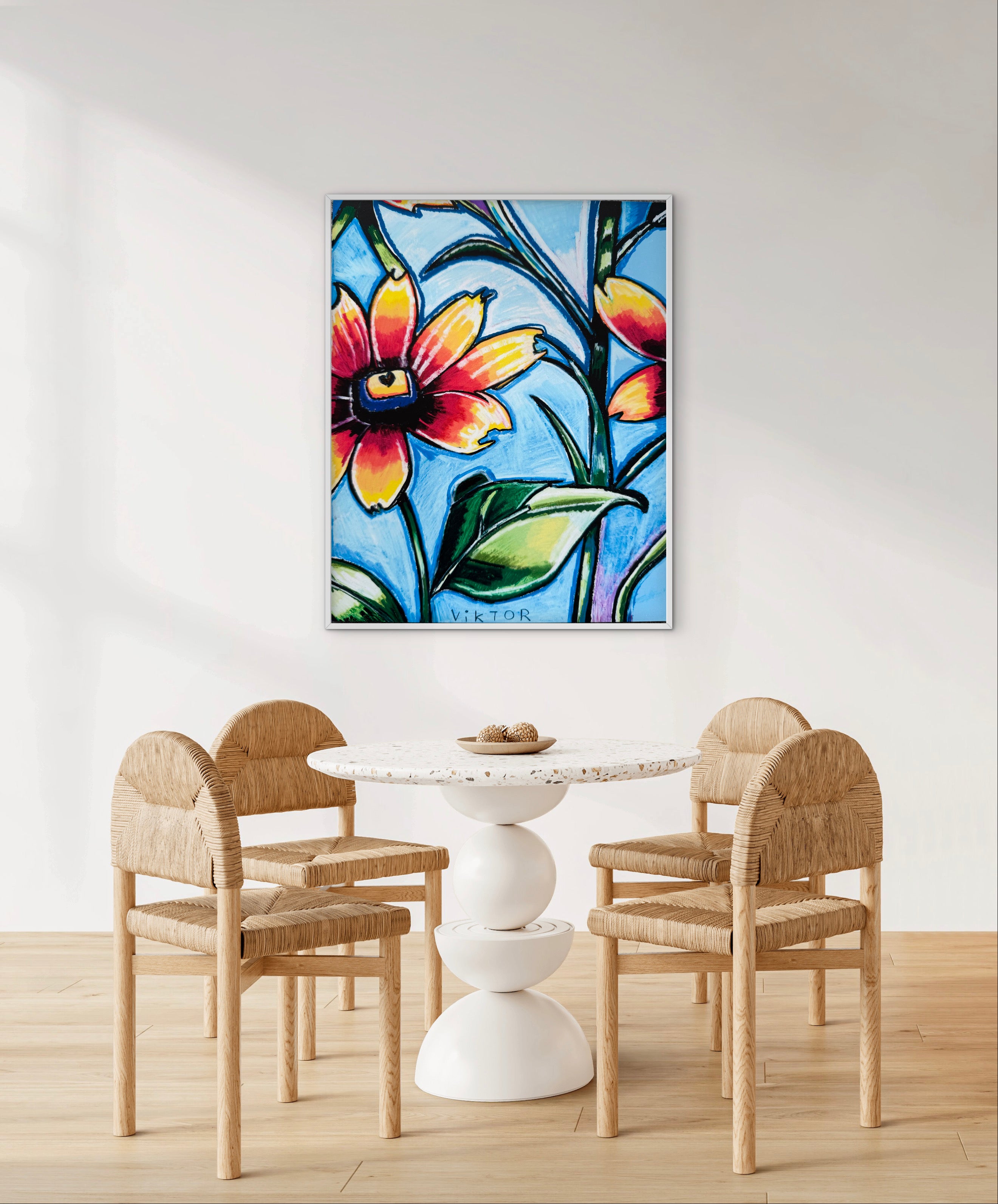 Orange Gerbera Daisy - Art Prints
