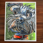 Sneaky Snyder - ORIGINAL OIL PASTEL ARTWORK - 19x24" (video attached)