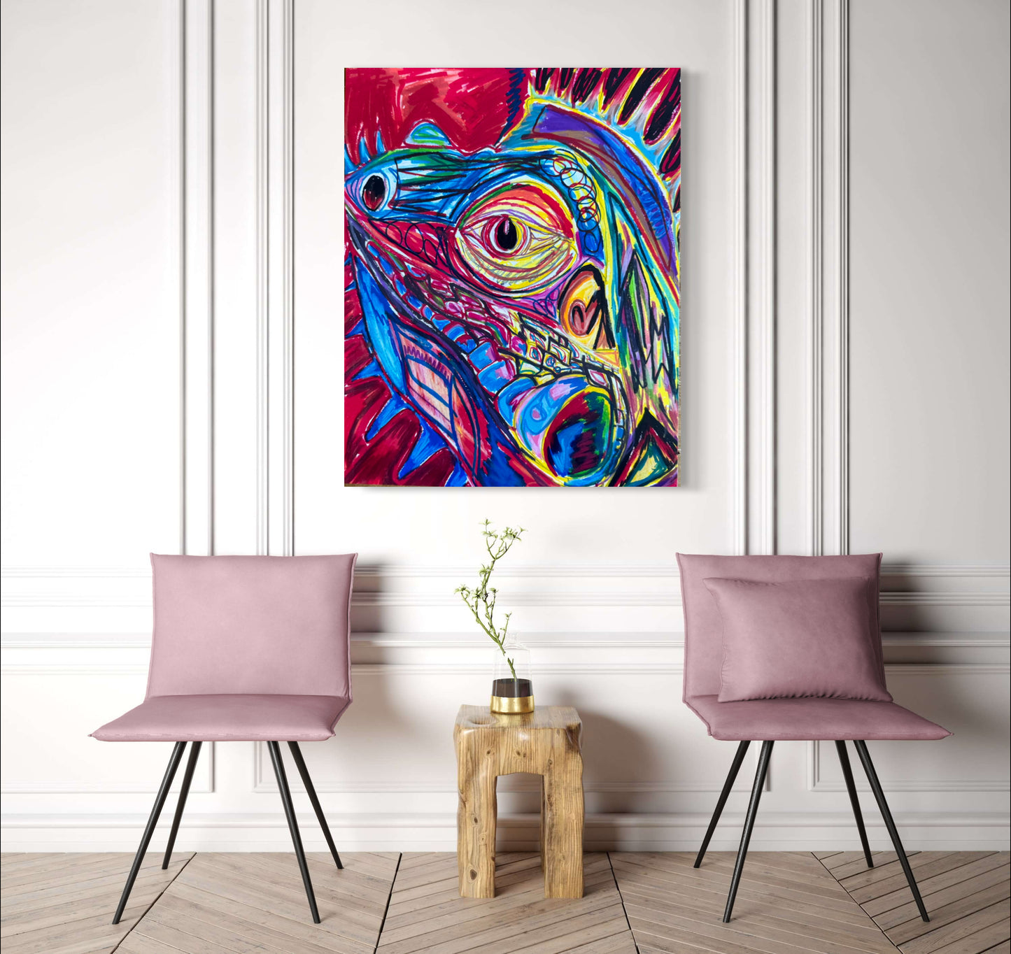 The Colorful Iguana - Art Prints