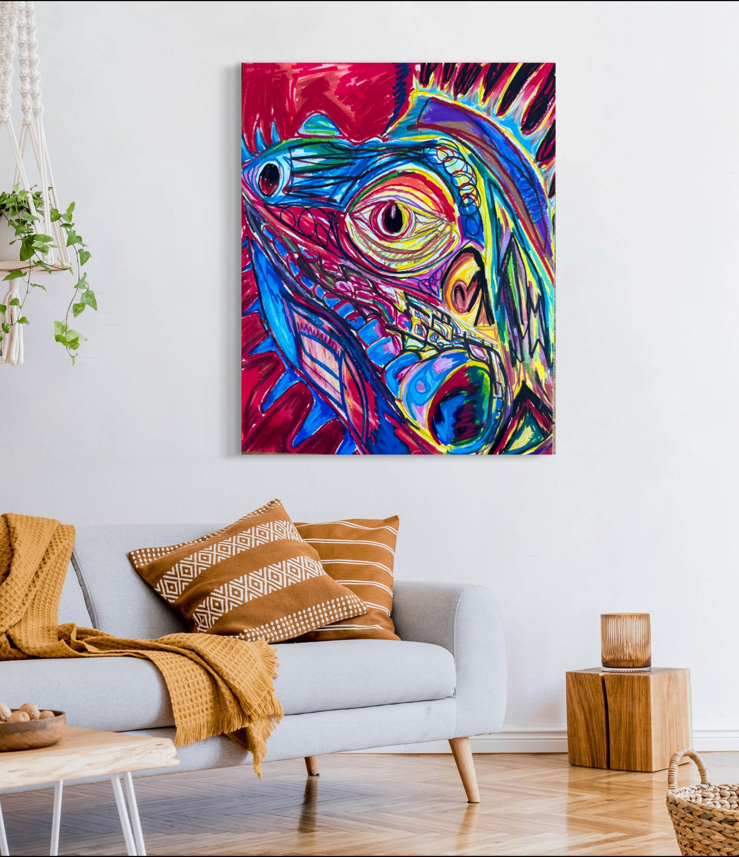 The Colorful Iguana - Art Prints