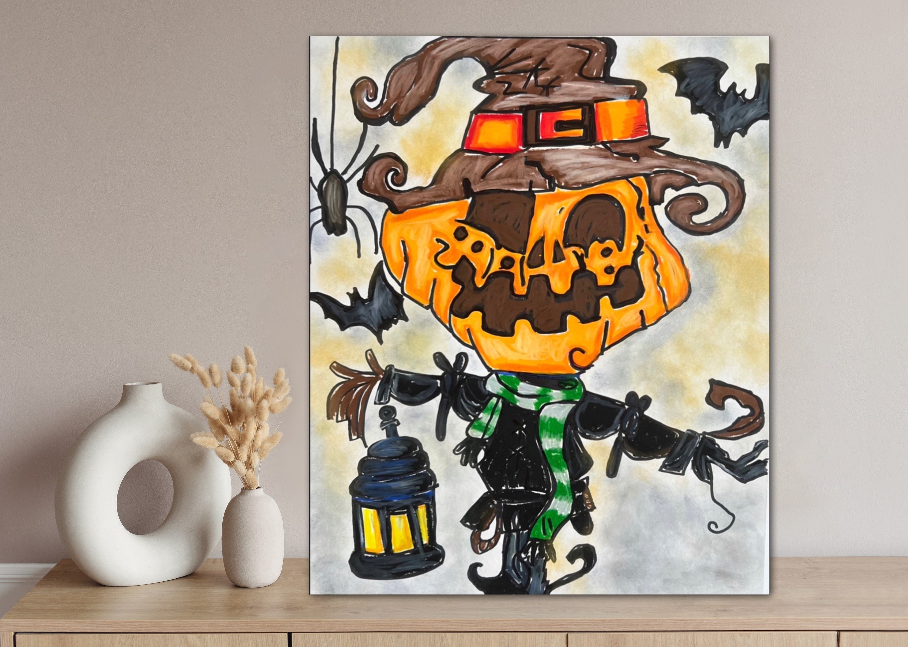 Halloween Jack O Lantern - Art Prints