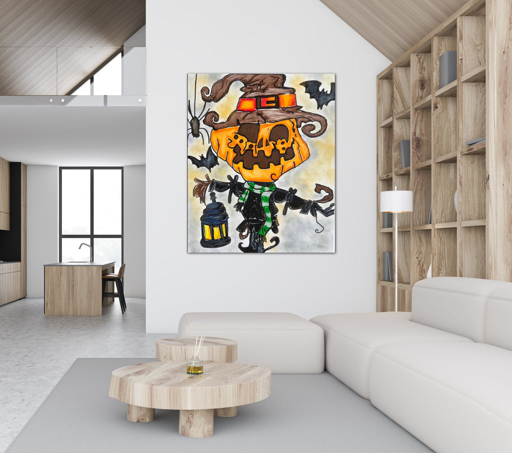 Halloween Jack O Lantern - Art Prints