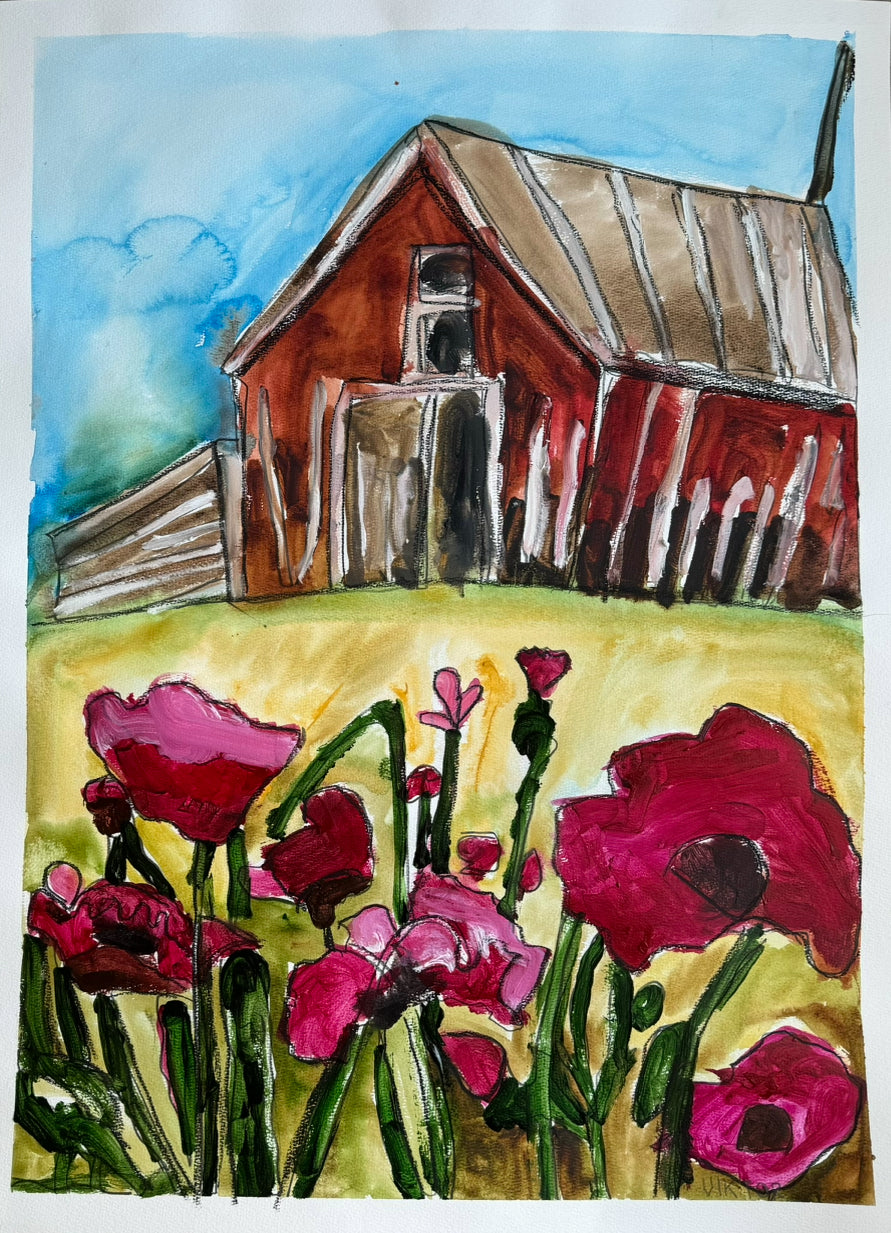 The Barn - ORIGINAL 22x30” (video attached)