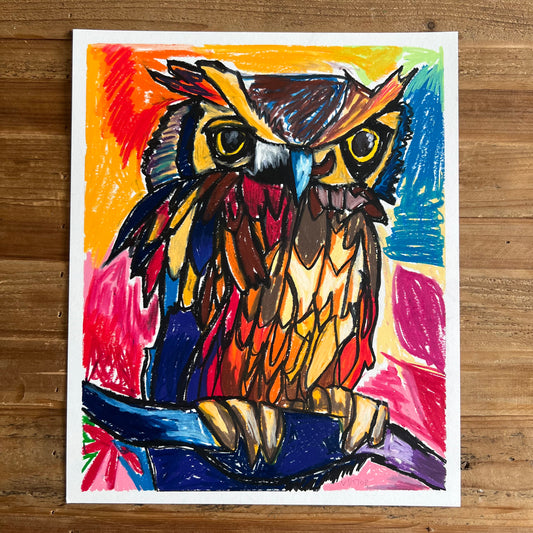 The OWL - ORIGINAL  14x17”