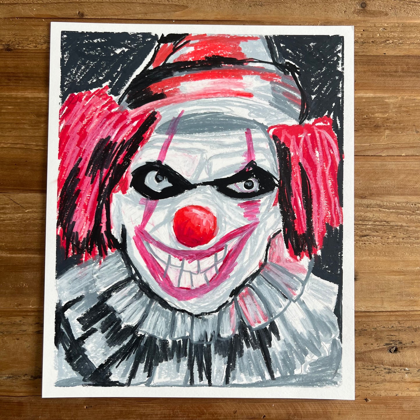 The Clown - ORIGINAL 14x17”