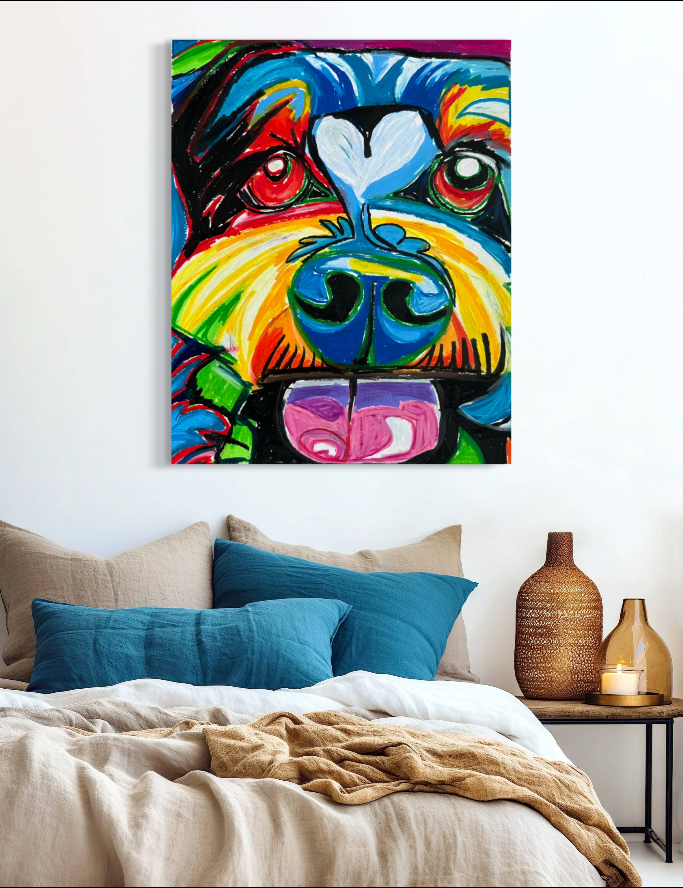 The Schnauzer Dog - Art Prints