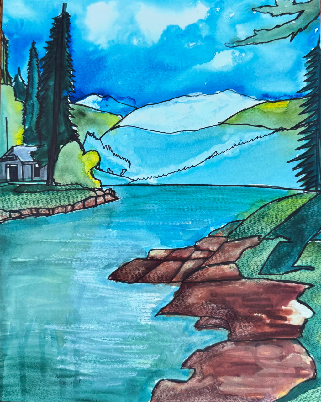 Mountain River - Art Prints