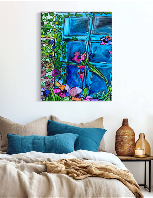 Floral Window - Art Prints