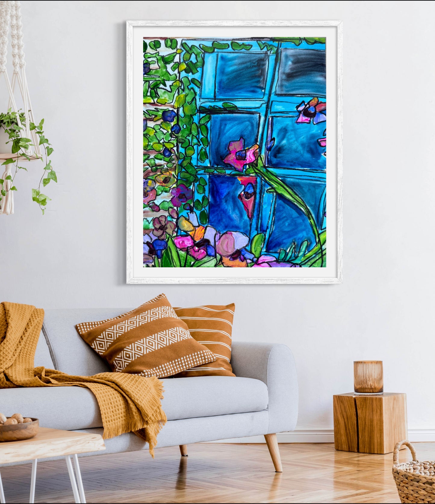 Floral Window - Art Prints