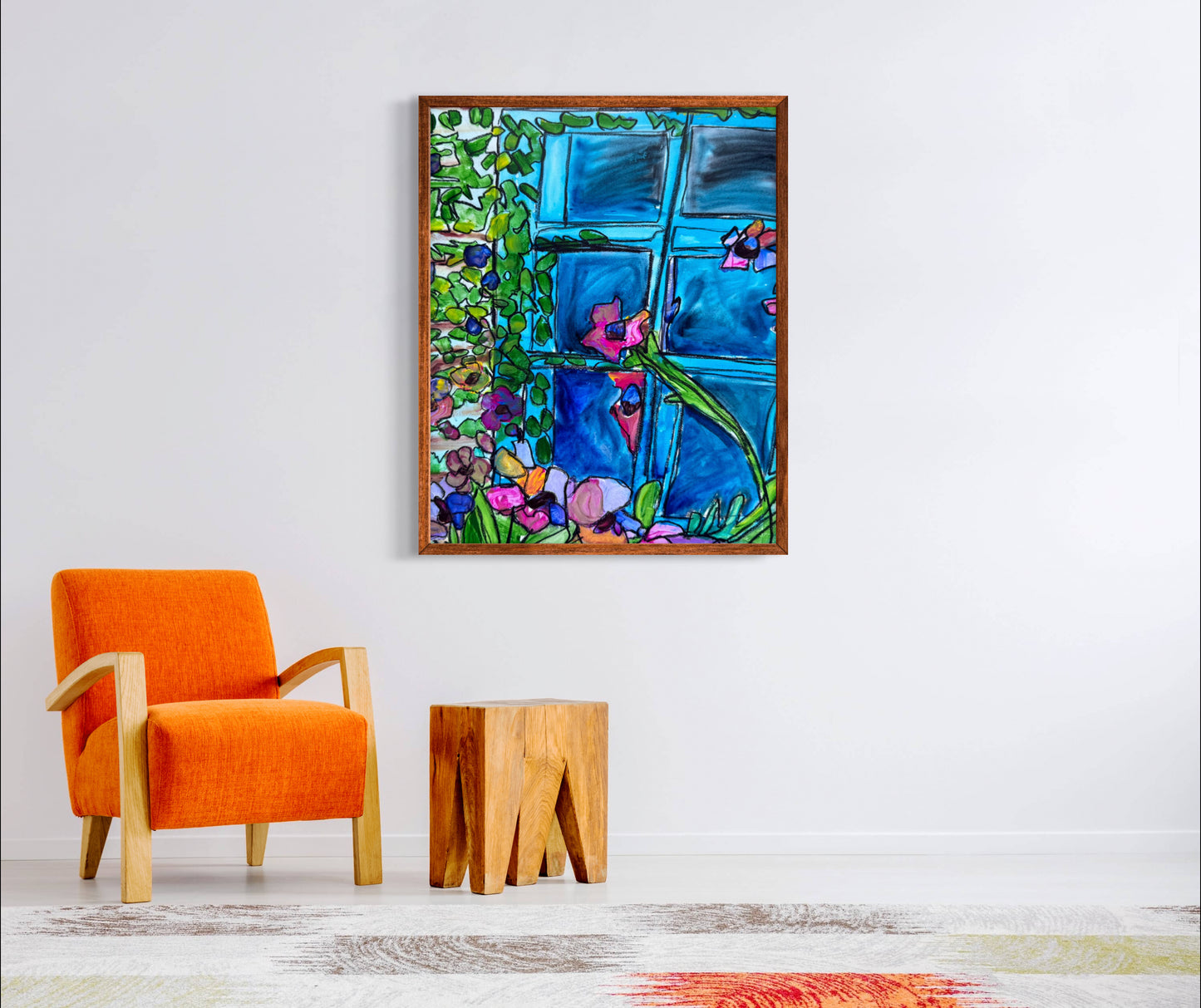 Floral Window - Art Prints