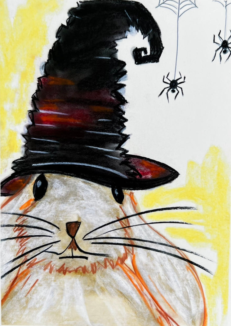 Halloween Rabbit - fine prints and canvas prints in more size