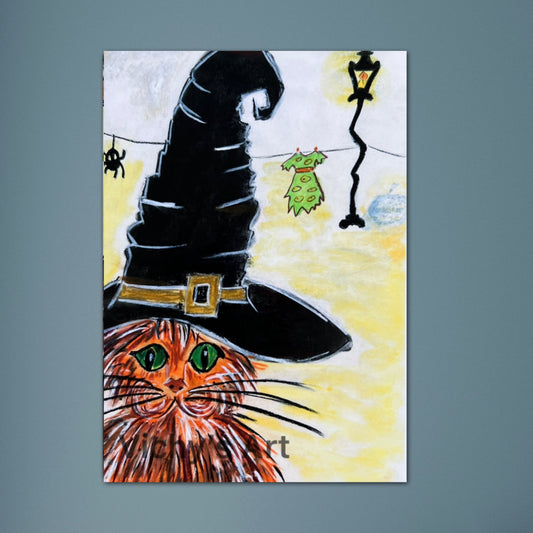 Halloween Cat - fine prints and canvas prints in more size