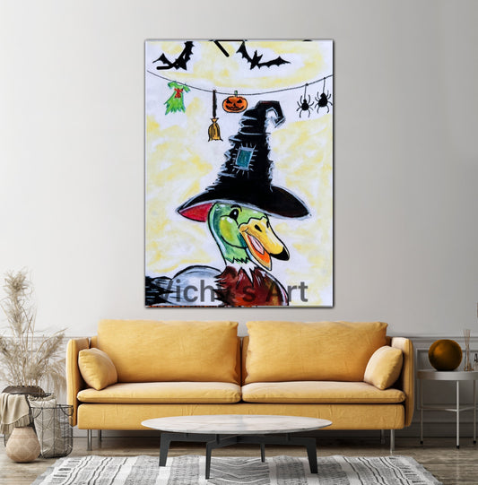 Halloween Duck - fine prints and canvas prints in more size