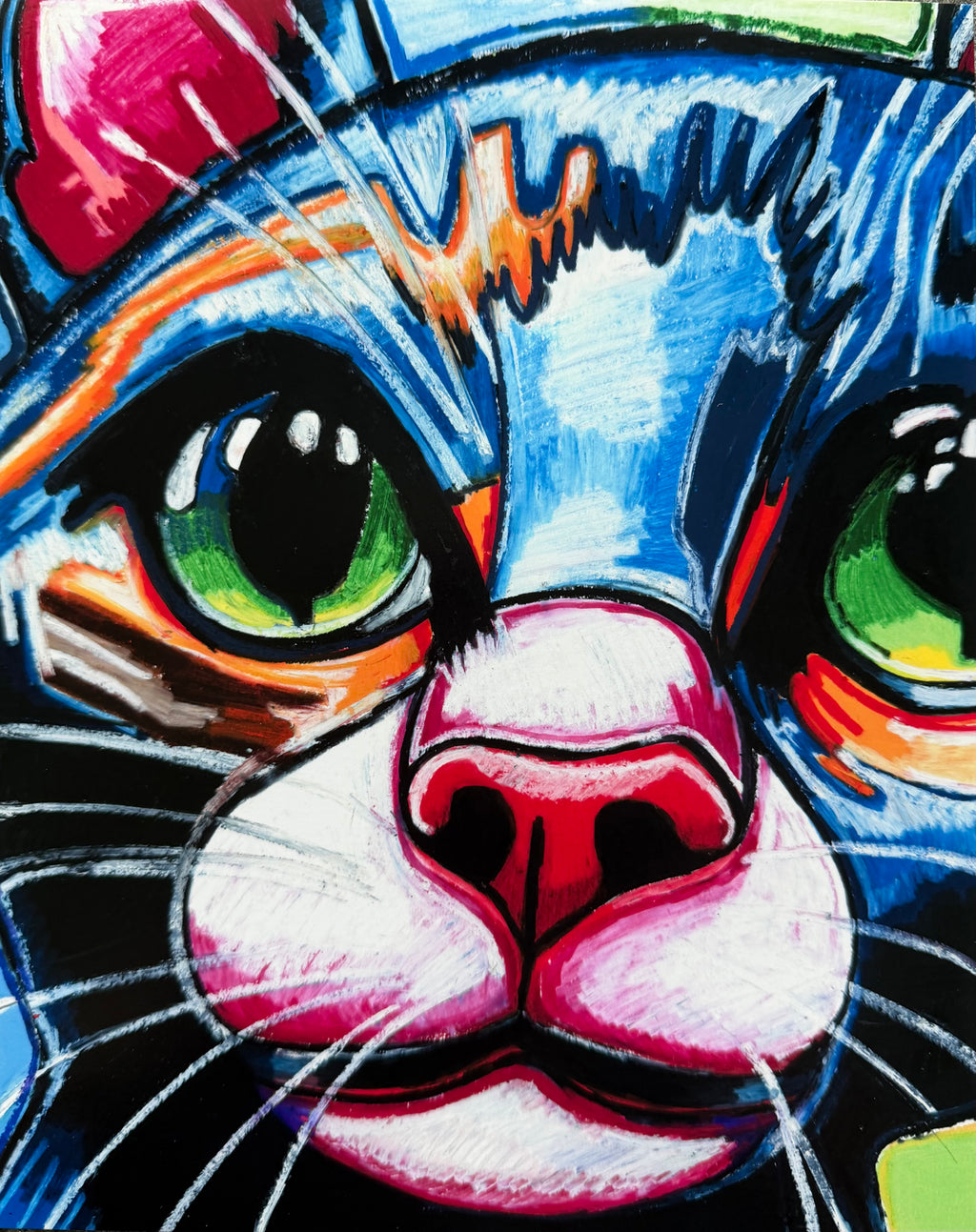 Cobalt Cat - Art Prints