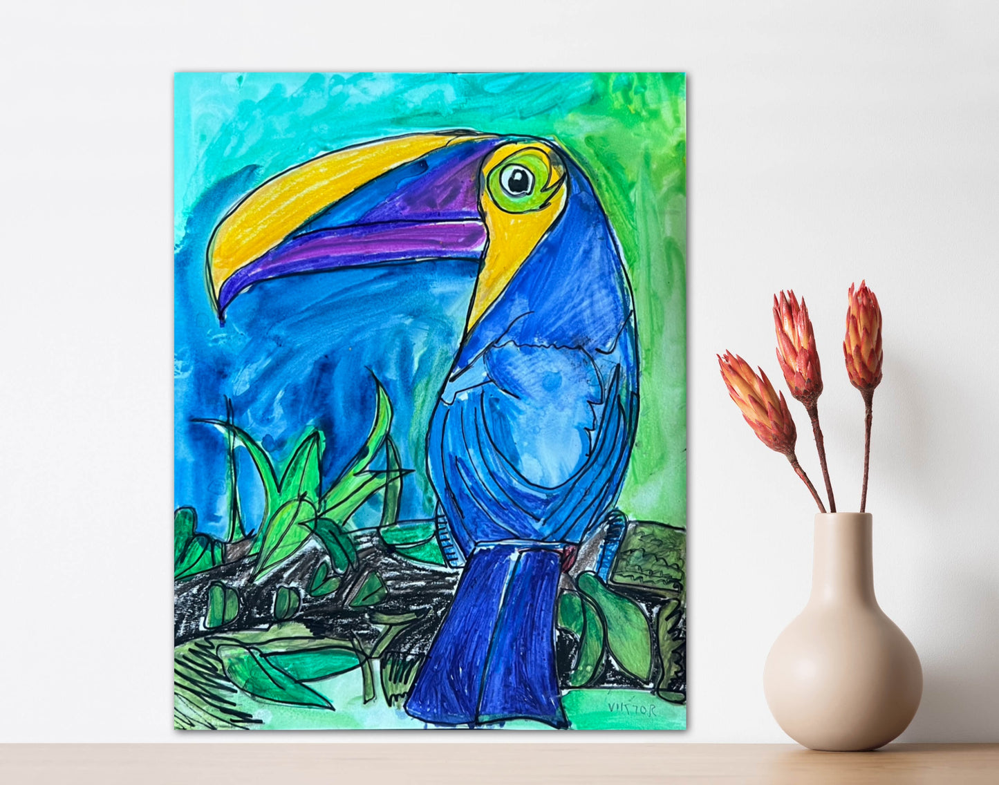 The Toucan - fine prints and canvas prints in more size